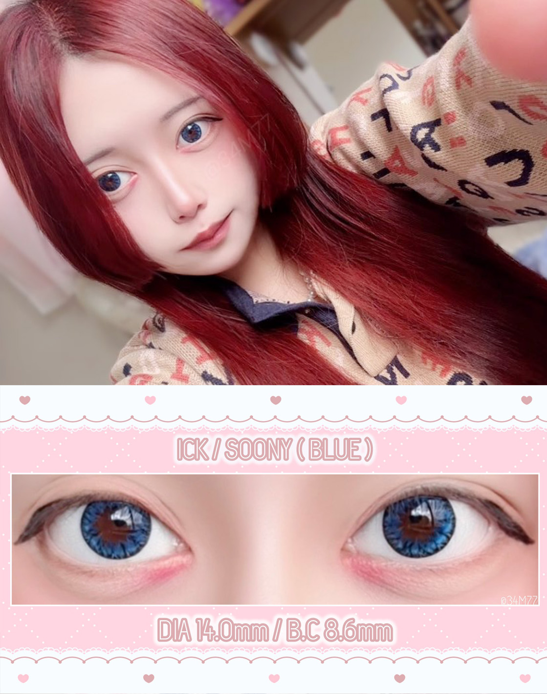 Love these ICK SOONY Blue lenses!